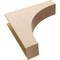 Ekena Millwork 8"W x 32"D x 32"H Thin Huntington Rough Cedar Woodgrain TimberThane Corbel, Primed Tan CORUR08X32X32HUNRCPR - alternate 3